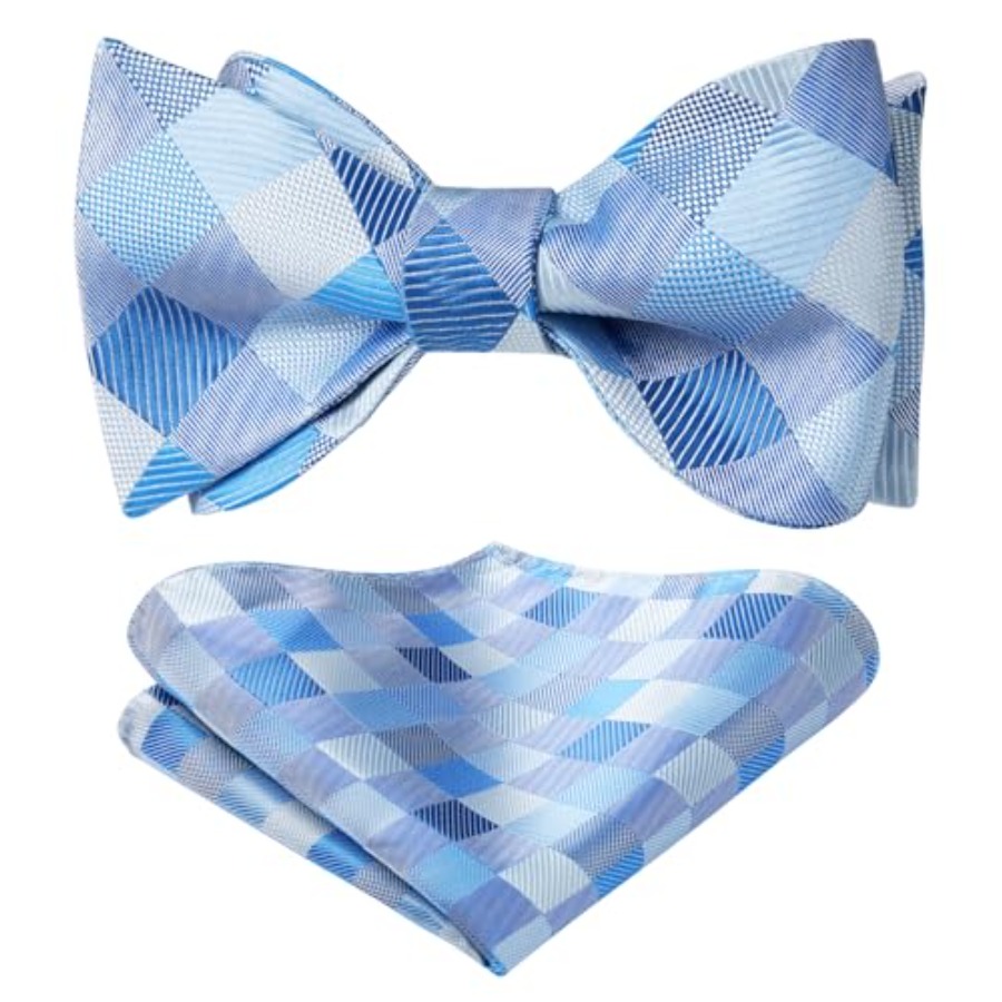 Handkerchief Cotton Men - Bow Ties for Men Check Plaid