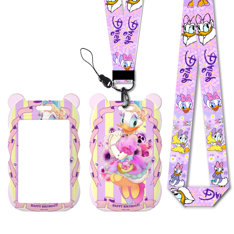 Lanyard Badge Holder - Disney Daisy Duck Cute Character Design