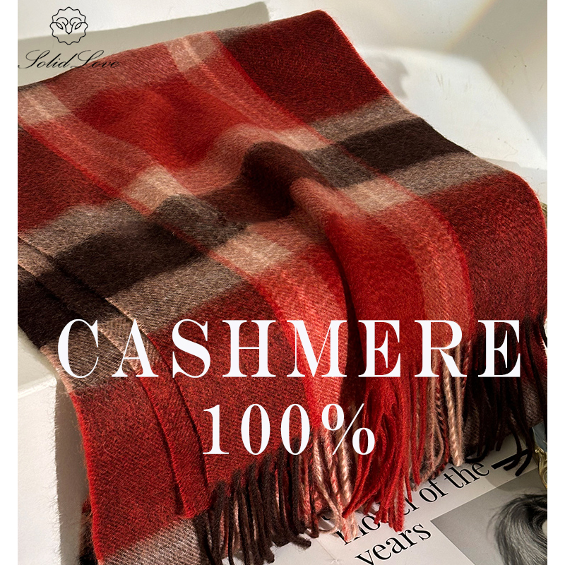 100% Cashmere Scarf   Plaid  W – Muffler Men Wool Bewertung und Preis