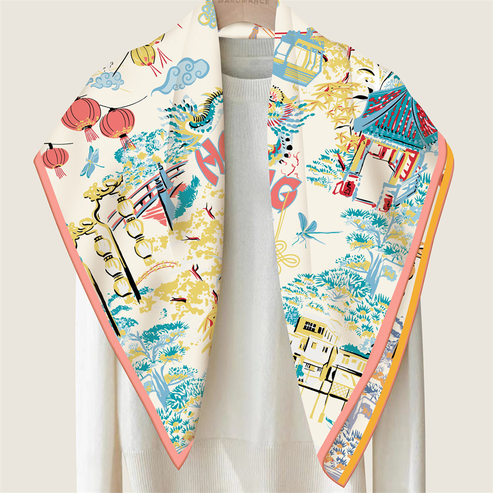 90CMTwill Silk Scarf Women Dou – Face Scarf Mask Bewertung und Preis