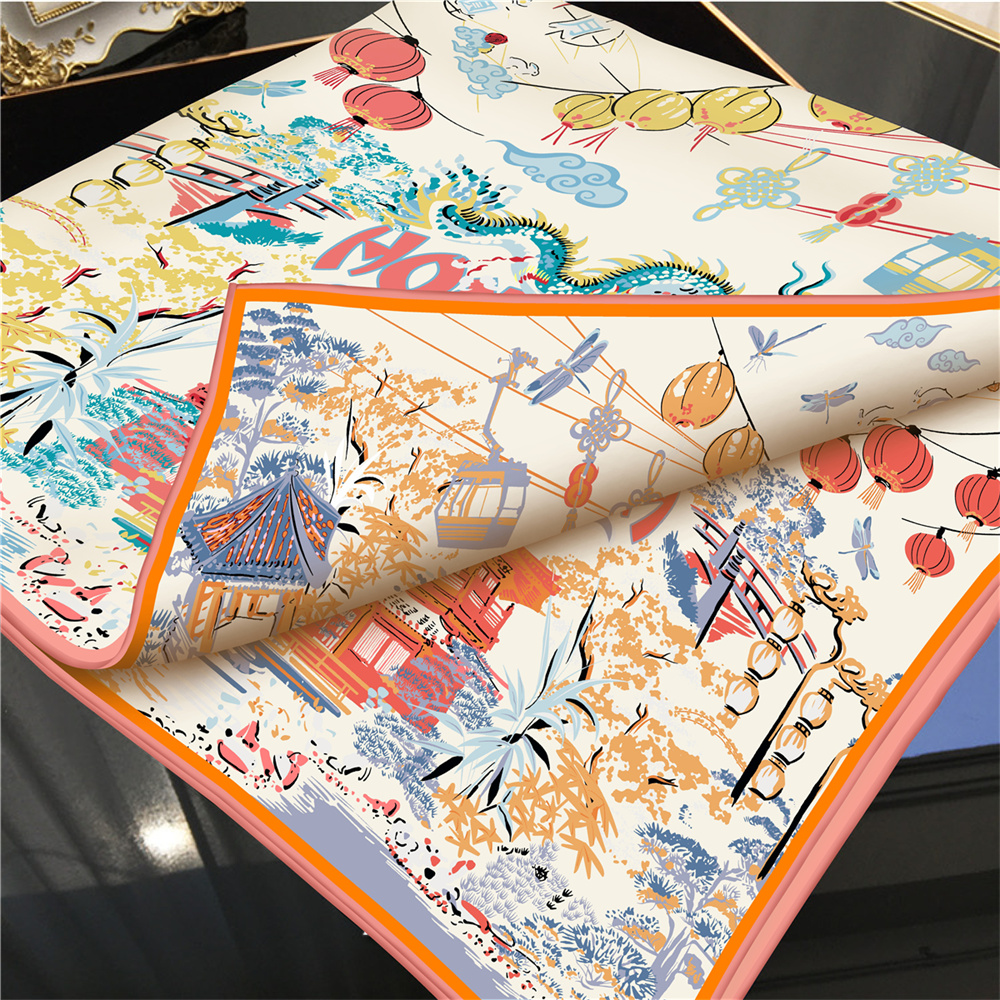 90CMTwill Silk Scarf Women Dou – Face Scarf Mask Bewertung und Preis