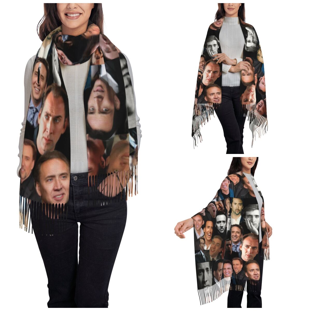 Nicolas Cage Colllage Shawl Wr – Pashmina Wrap Large Bewertung und Preis