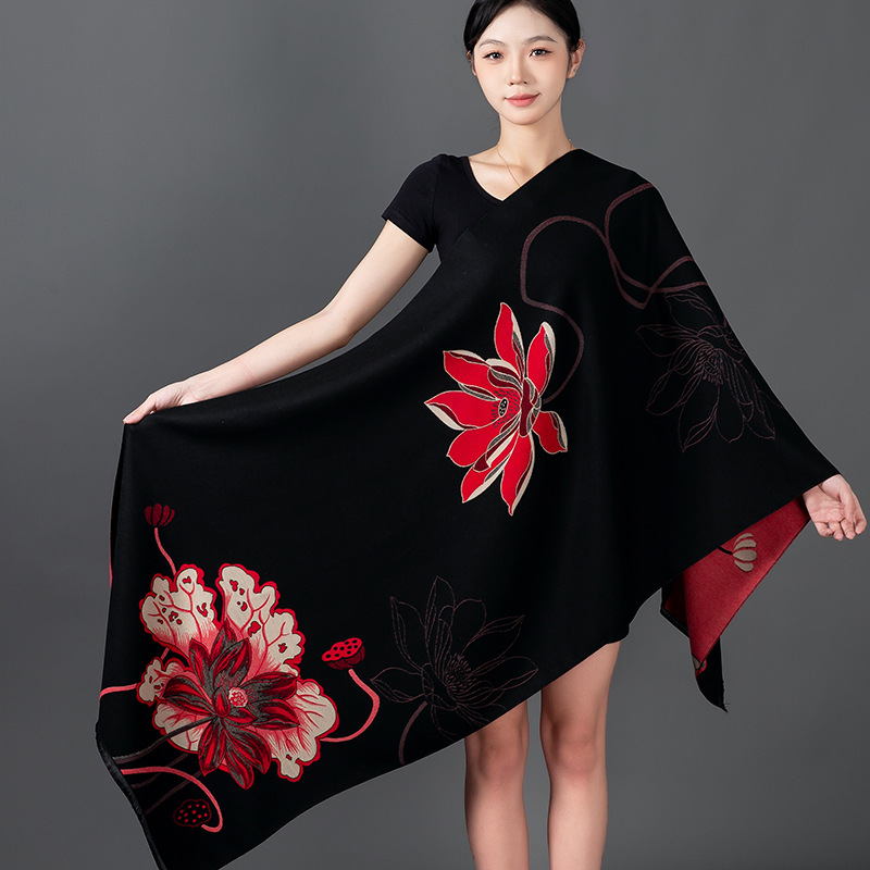 Women Winter Shawl Cashmere Sc – Woven Scarf Blanket Bewertung und Preis