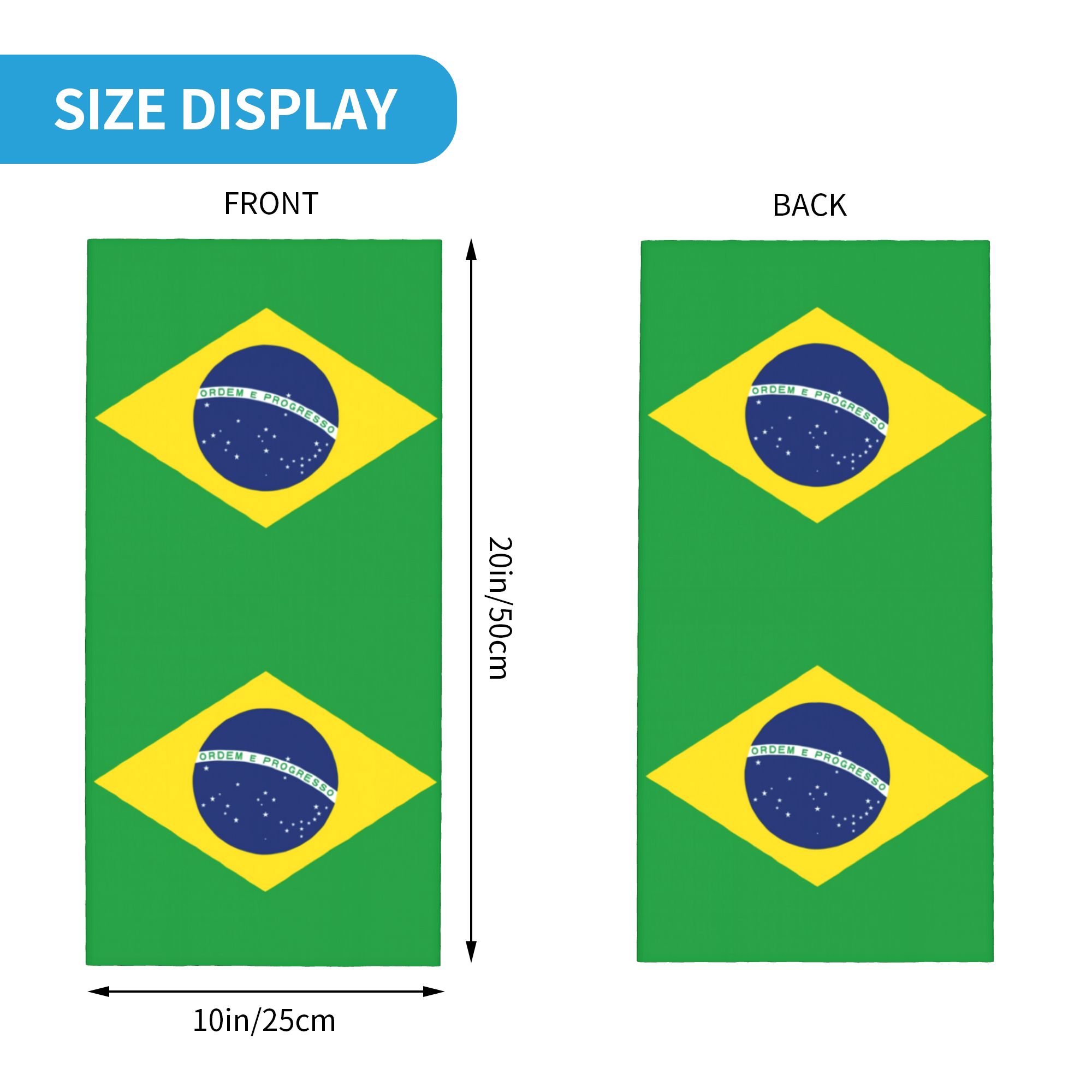 Custom Brazil Flag Bandana Nec – Neck Warmer Tube Bewertung und Preis