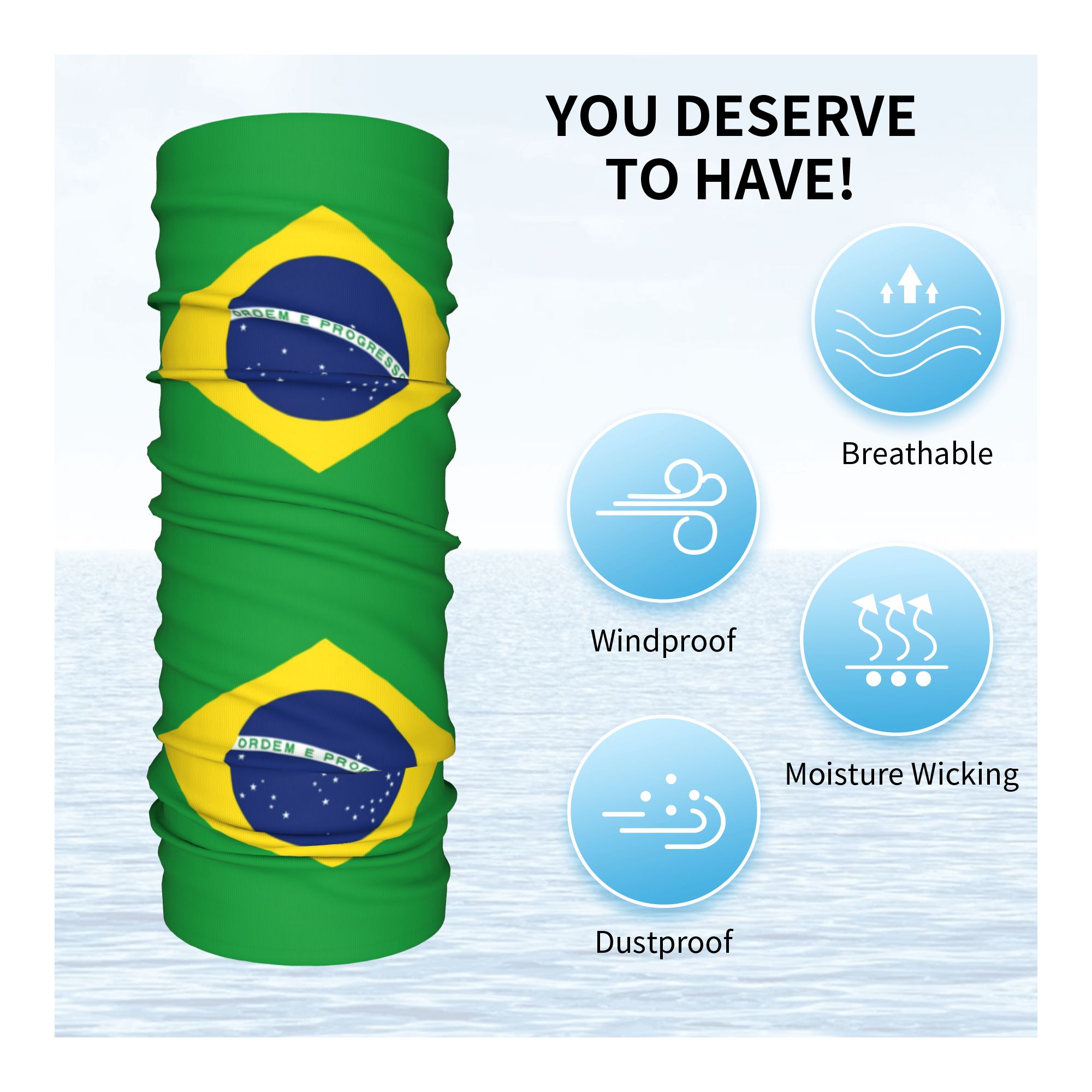 Custom Brazil Flag Bandana Nec – Neck Warmer Tube Bewertung und Preis