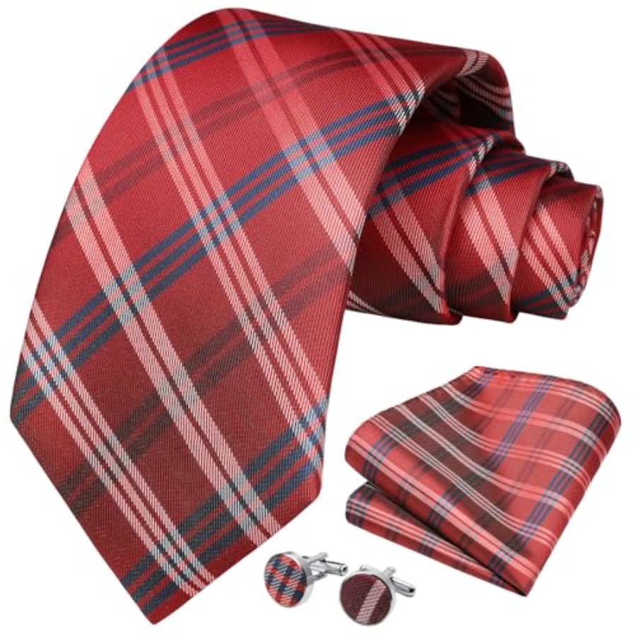 Mens Ties Set Stripe Plaid Tie – Silk Tie Striped Bewertung und Preis