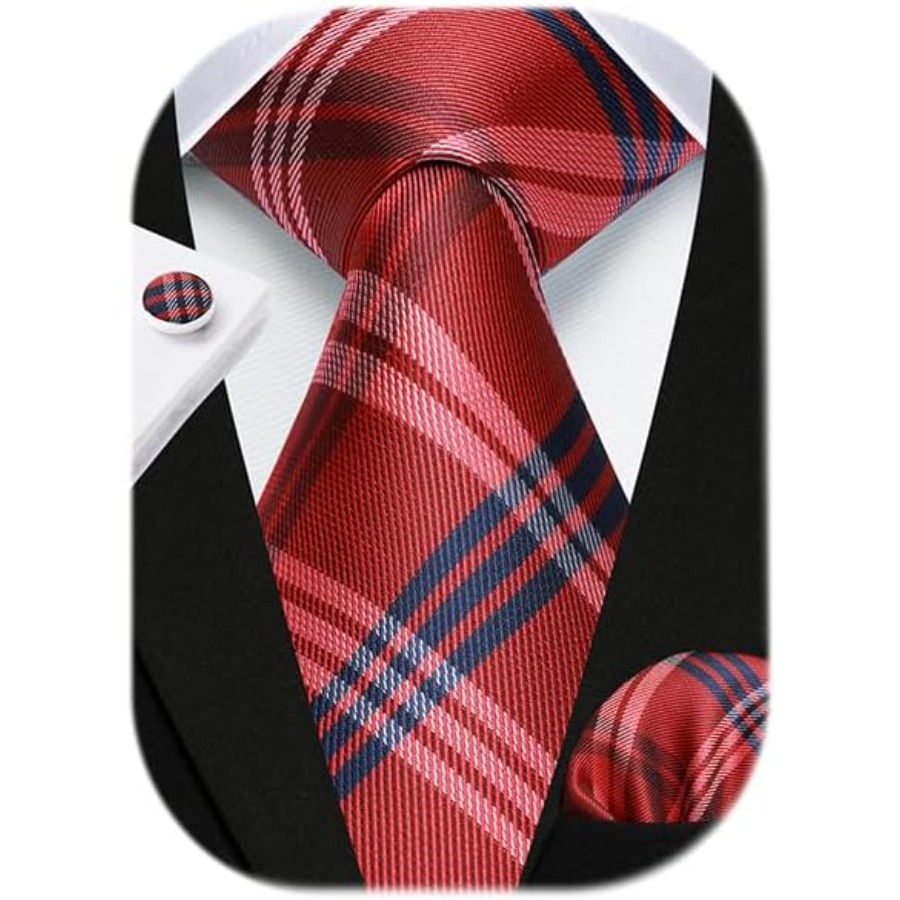 Mens Ties Set Stripe Plaid Tie – Silk Tie Striped Bewertung und Preis