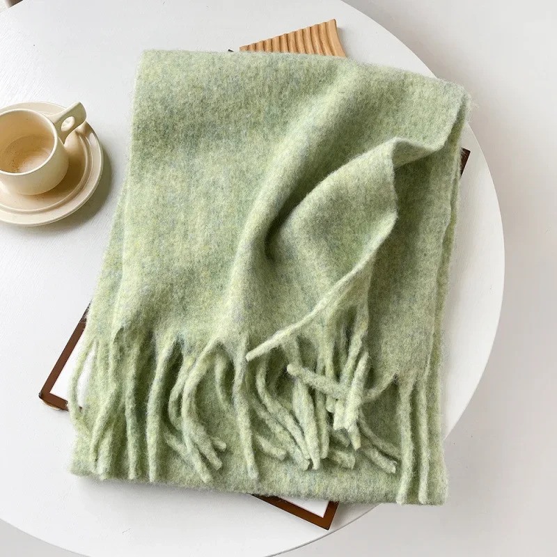 Scarf Lady Autumn Winter Solid – Muffler Men Wool Bewertung und Preis