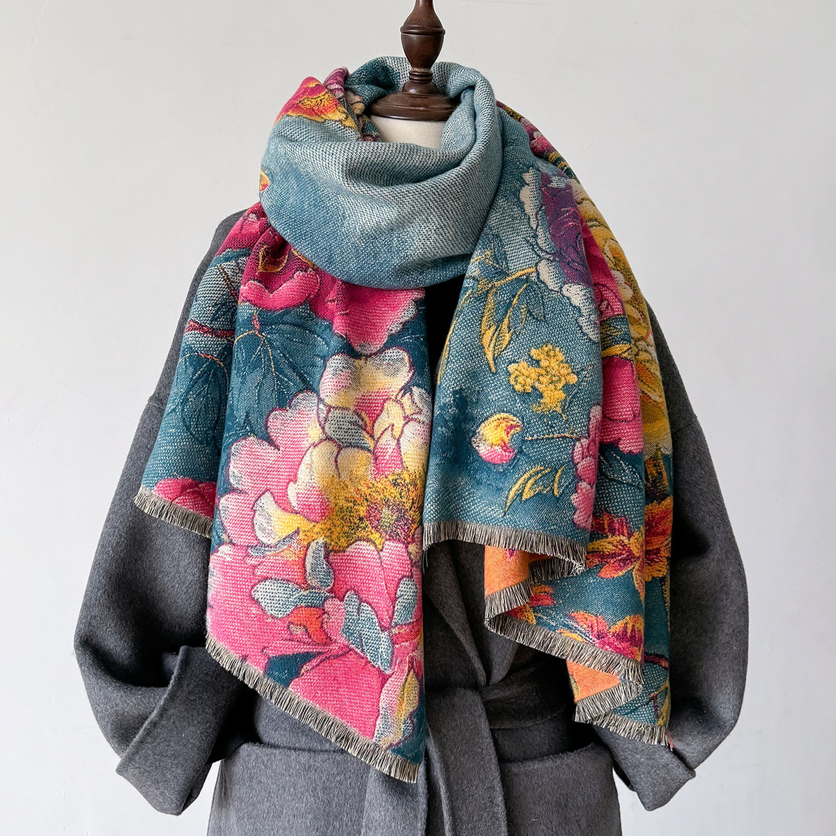 Warm Cashmere Scarf Women Shaw – Woven Scarf Blanket Bewertung und Preis