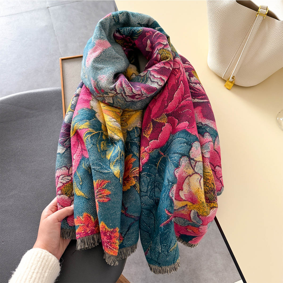 Warm Cashmere Scarf Women Shaw – Woven Scarf Blanket Bewertung und Preis