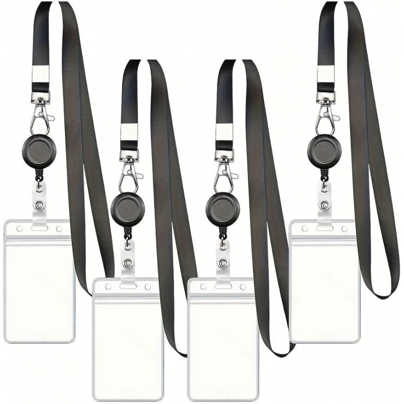 4PCS Lanyard Black Retractable – Lanyard Badge Holder Bewertung und Preis