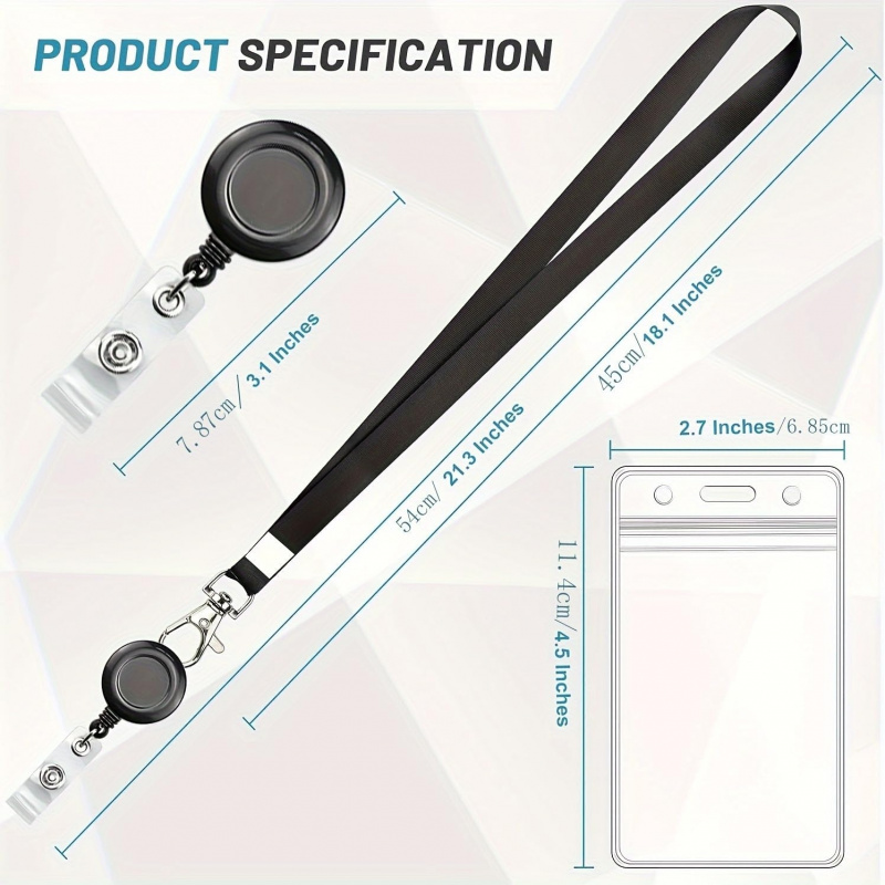 4PCS Lanyard Black Retractable – Lanyard Badge Holder Bewertung und Preis