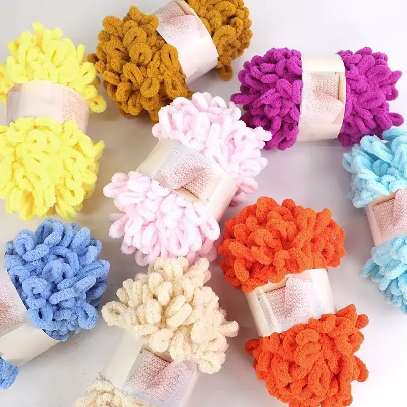 100g/Ball Finger Loop Yarn Thr – Woven Scarf Blanket Bewertung und Preis