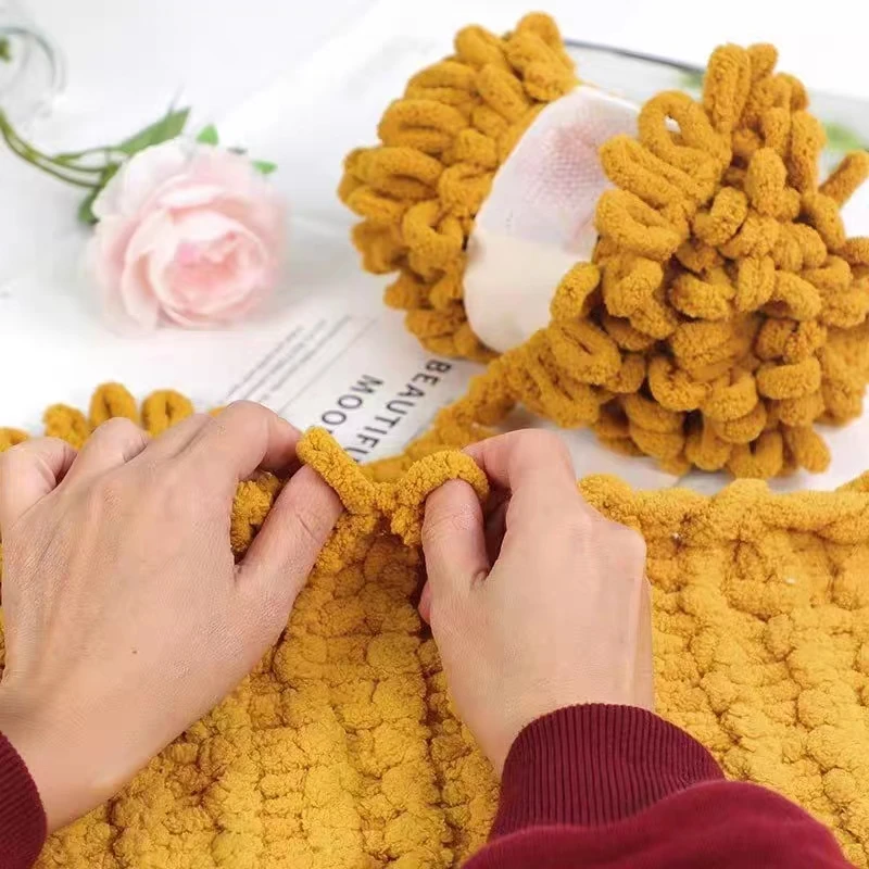 100g/Ball Finger Loop Yarn Thr – Woven Scarf Blanket Bewertung und Preis