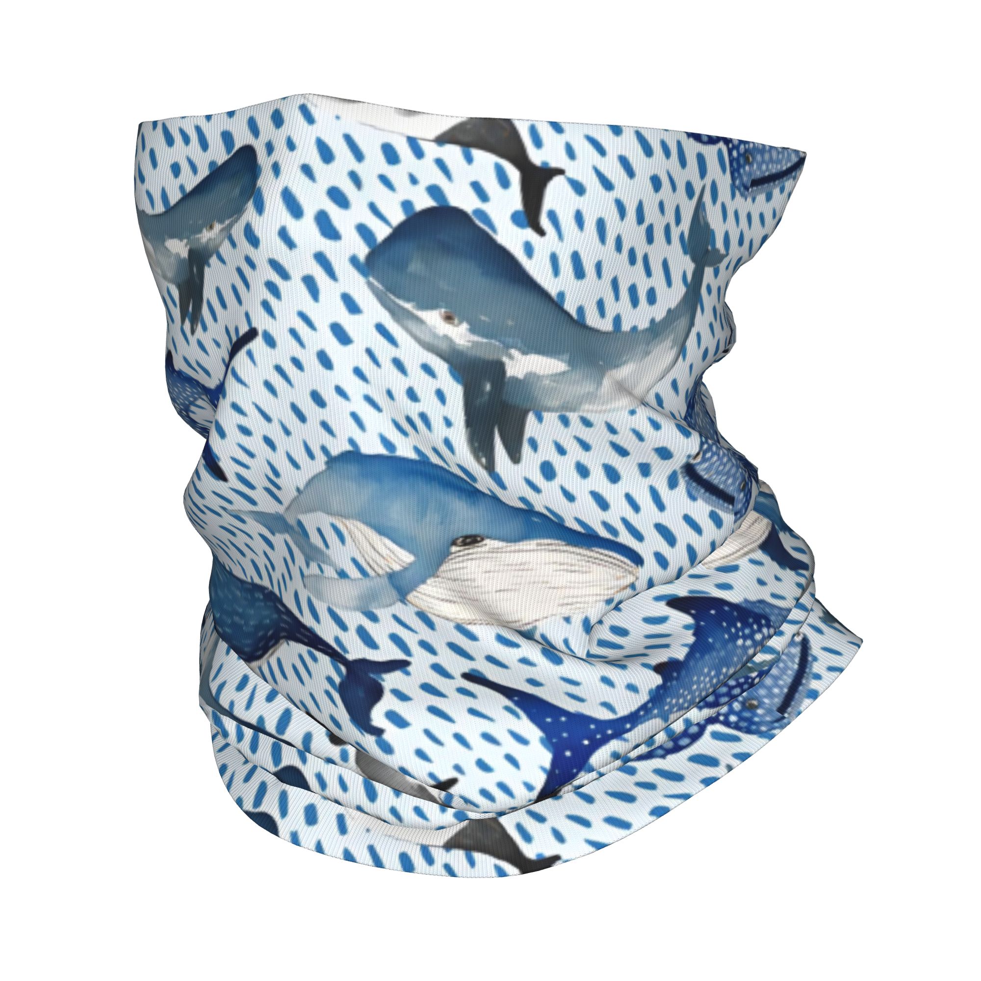 Custom Blue Watercolour Shark  – Neck Warmer Tube Bewertung und Preis