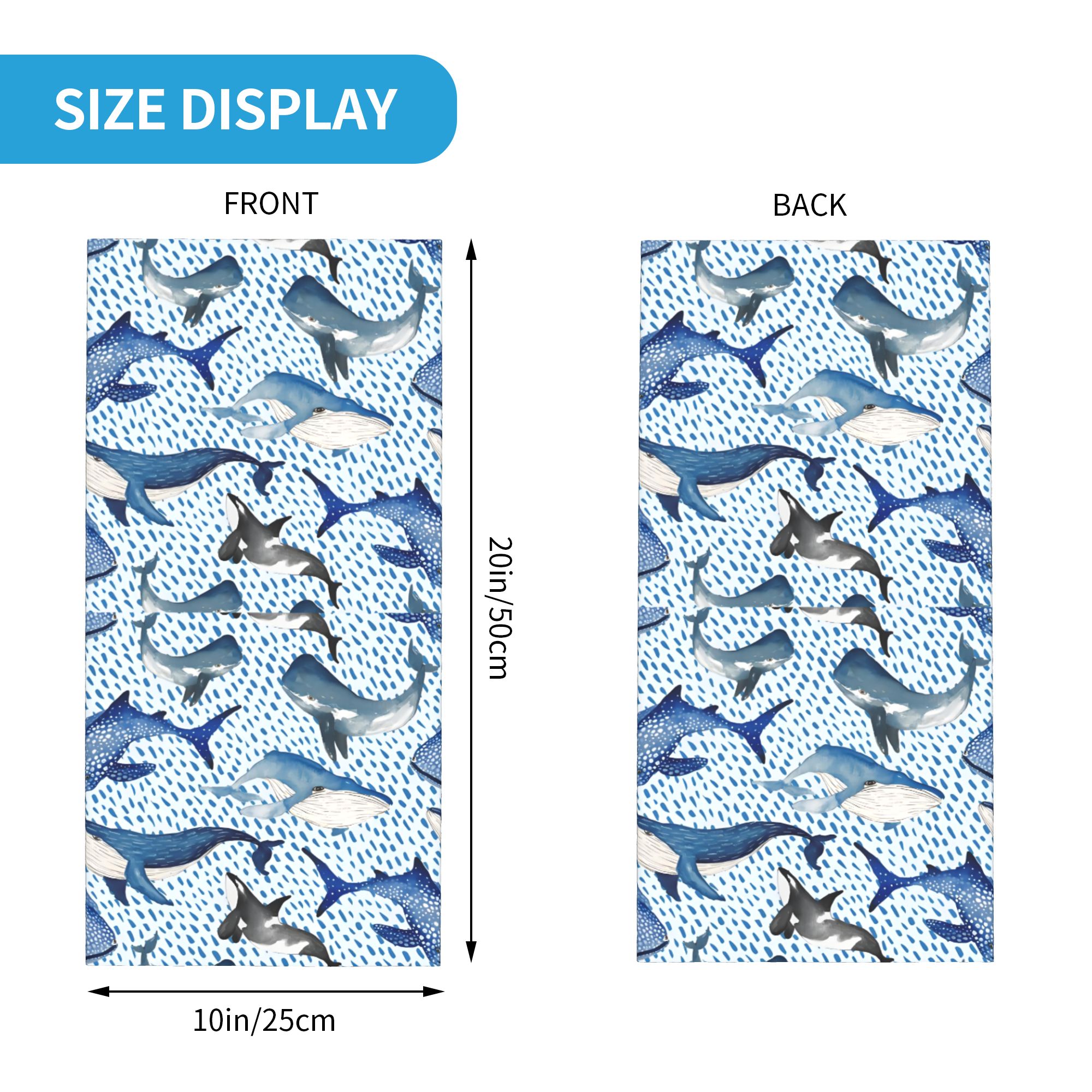 Custom Blue Watercolour Shark  – Neck Warmer Tube Bewertung und Preis