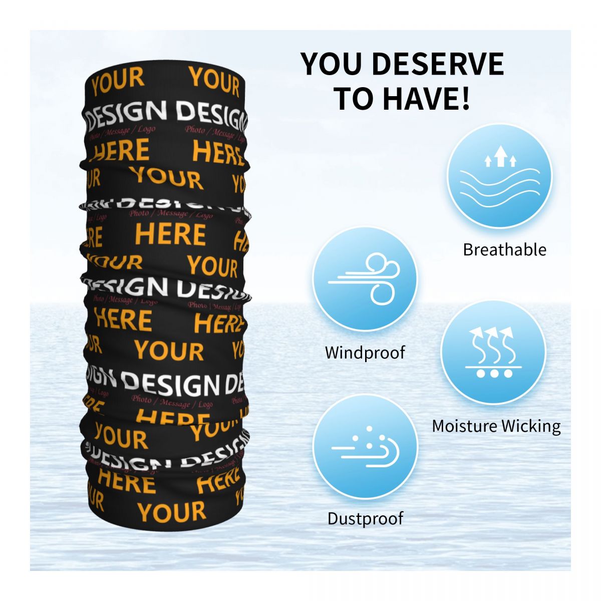 Custom Your Design Here Bandan – Neck Warmer Tube Bewertung und Preis