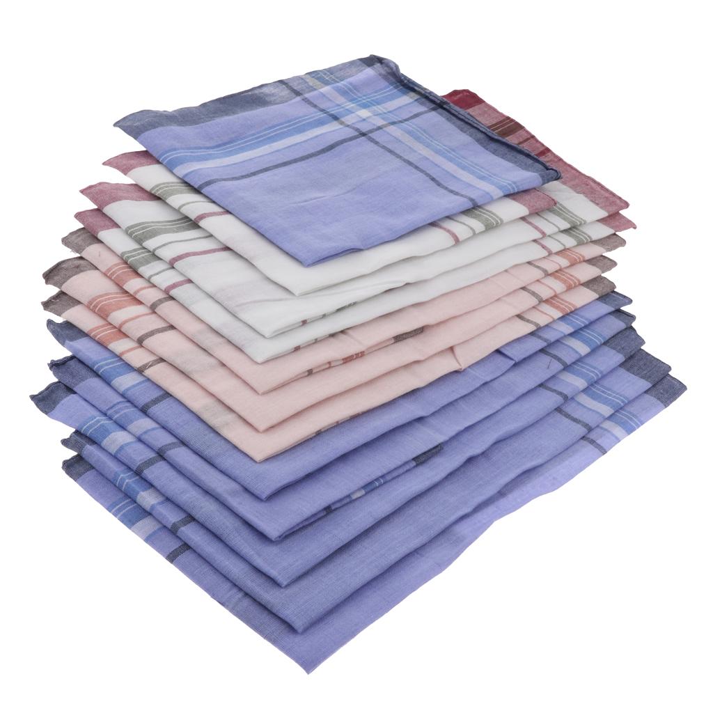 12 Pieces Men Assorted Cotton  – Handkerchief Cotton Men Bewertung und Preis