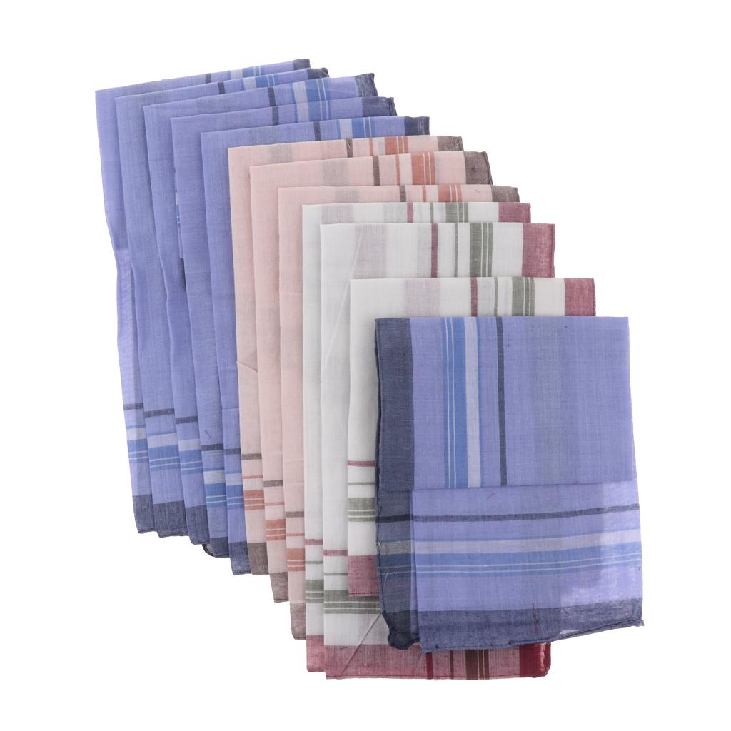 12 Pieces Men Assorted Cotton  – Handkerchief Cotton Men Bewertung und Preis