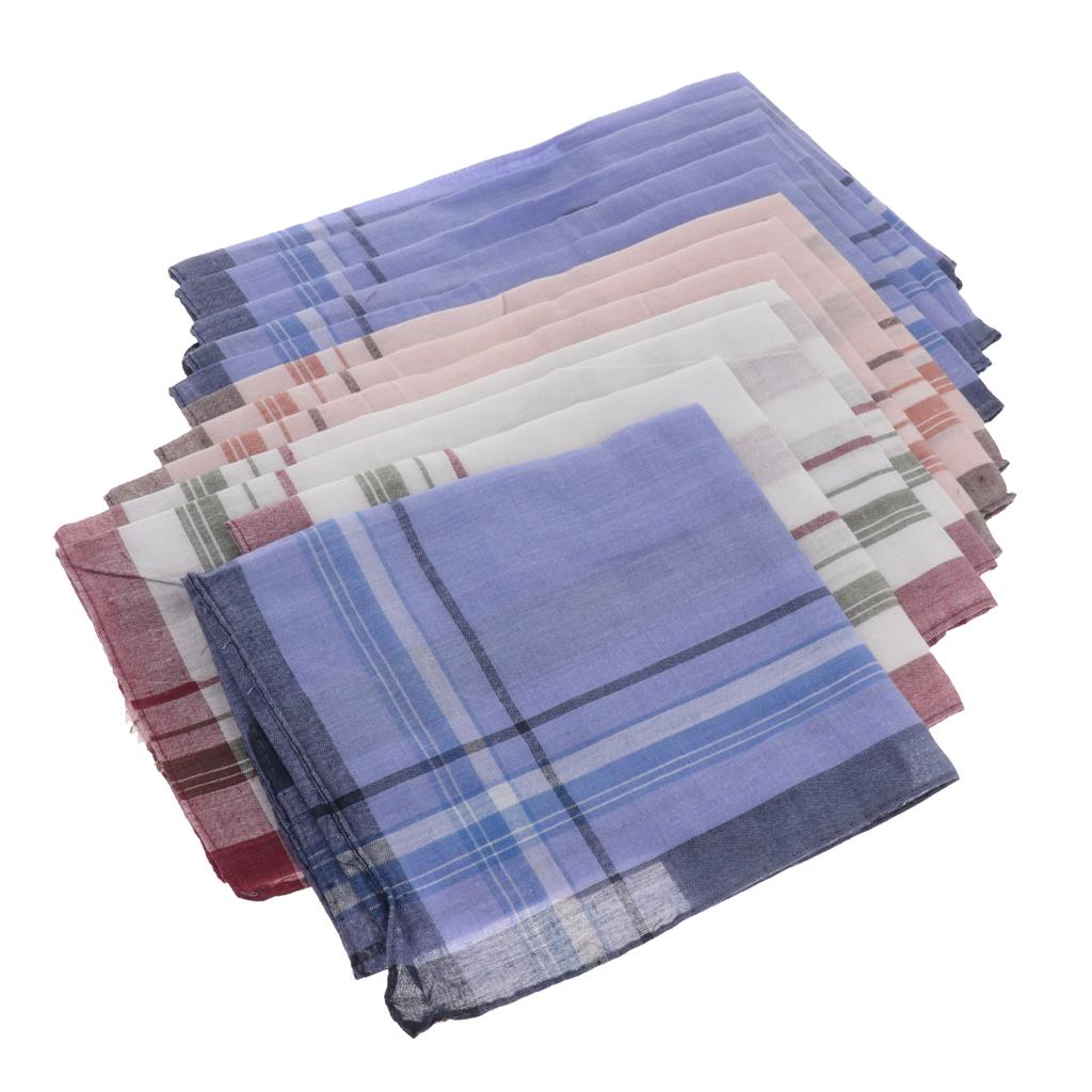 12 Pieces Men Assorted Cotton  – Handkerchief Cotton Men Bewertung und Preis
