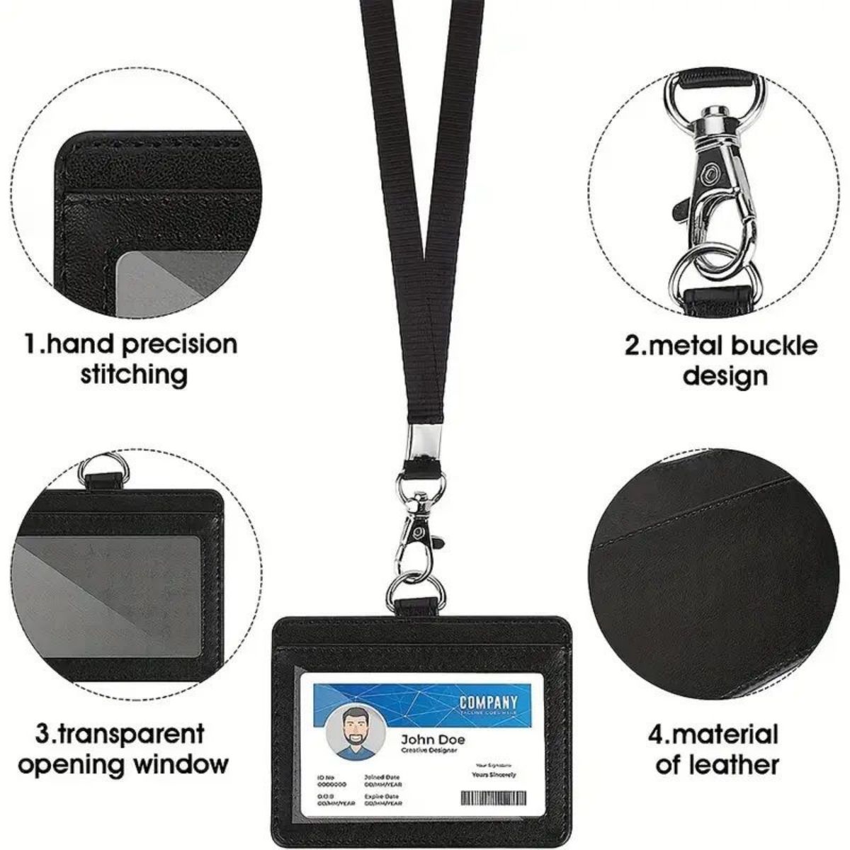 1 pc Horizontal ID badge holde – Lanyard Badge Holder Bewertung und Preis
