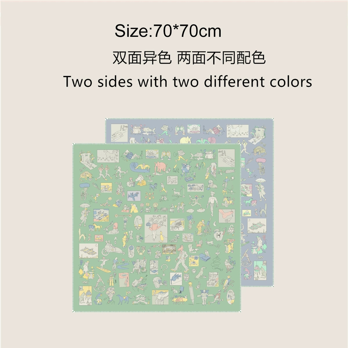 70cm Square Twill Silk Rolled  – Silk Neck Scarf Bewertung und Preis