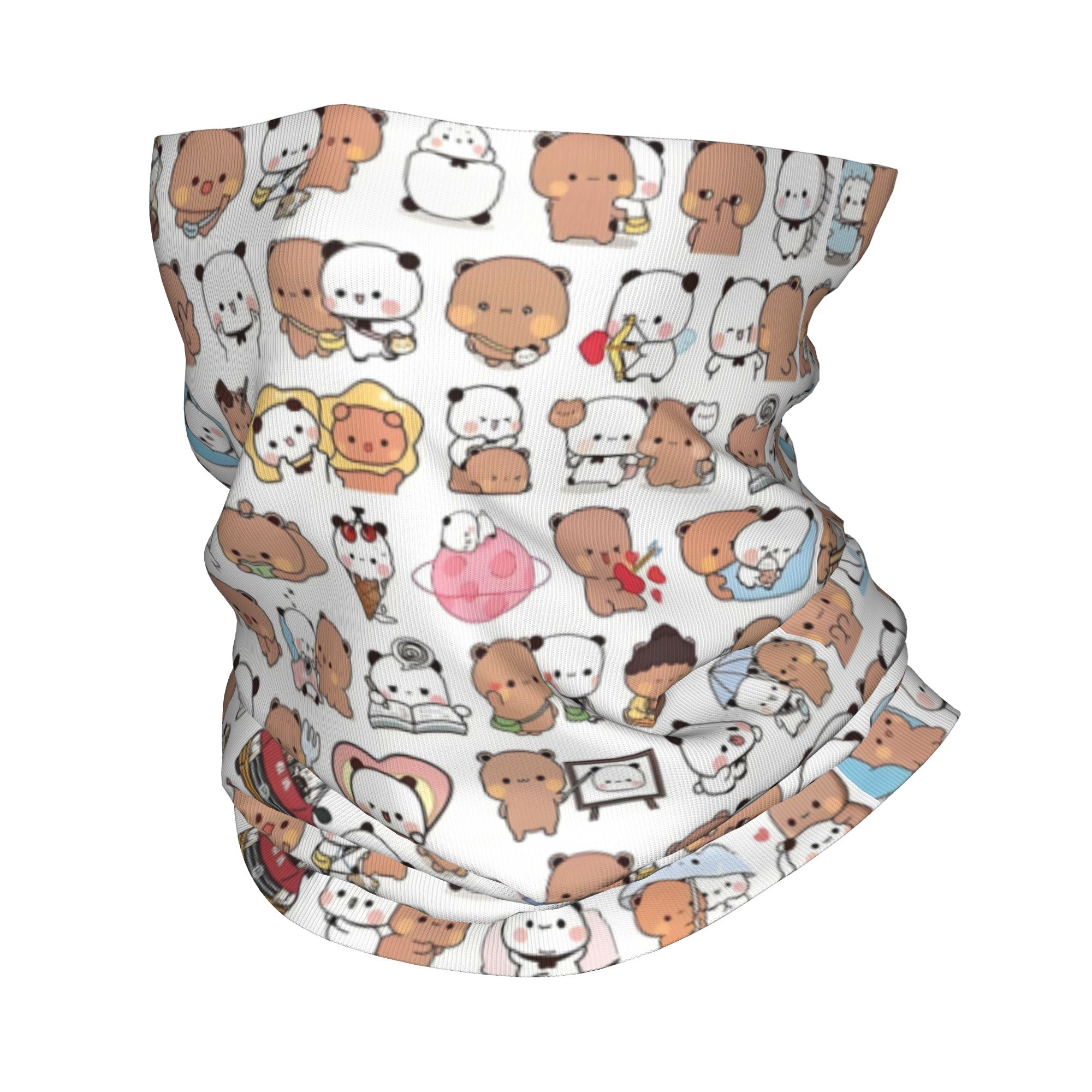 Custom Bear Cartoon Peach And  – Neck Warmer Tube Bewertung und Preis