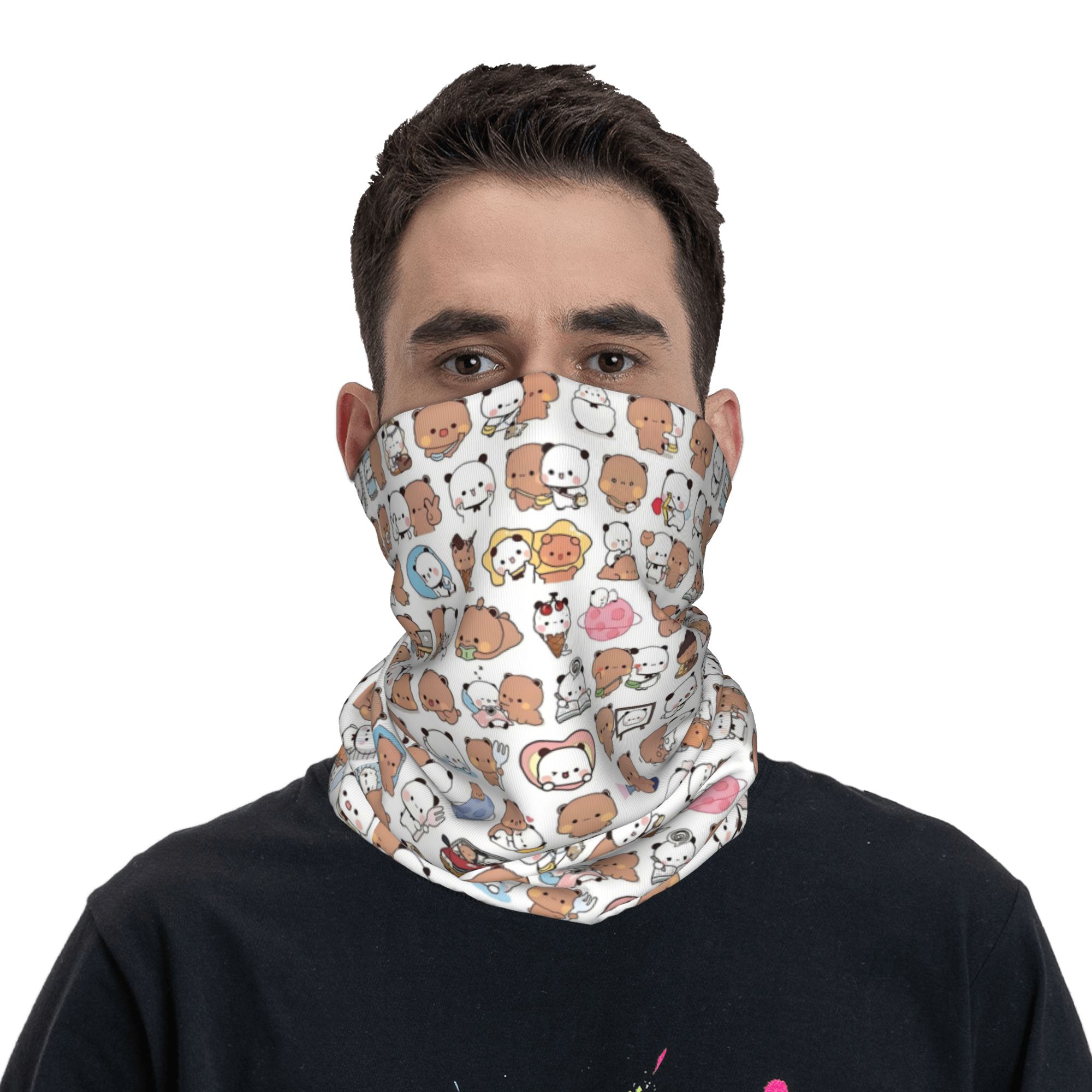 Custom Bear Cartoon Peach And  – Neck Warmer Tube Bewertung und Preis