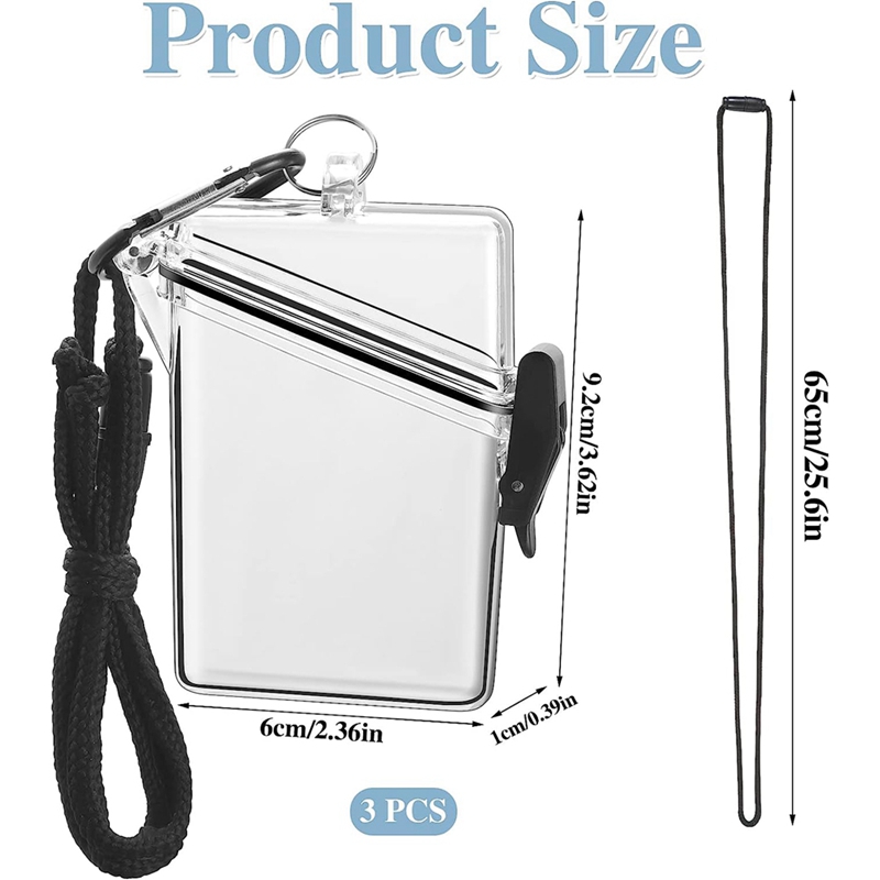 3 Pack Waterproof Id Card Badg – Lanyard Badge Holder Bewertung und Preis
