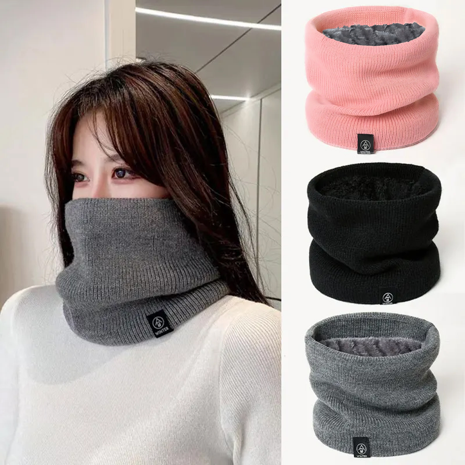Fashion Women Knitted Scarf So – Muffler Men Wool Bewertung und Preis