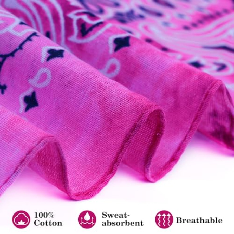URATOT 6 Pack Tie Dye Bandana  – Handkerchief Cotton Men Bewertung und Preis