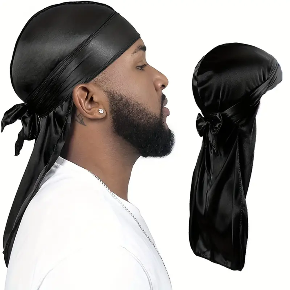 Men's Silk Durag Shower cap Ba – Bandana Doo Rag Bewertung und Preis