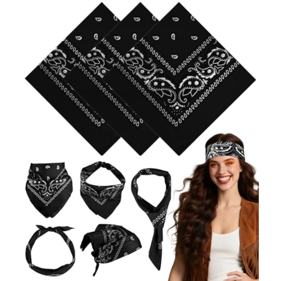 3/6/ Pack Bandanas for Women M – Handkerchief Cotton Men Bewertung und Preis
