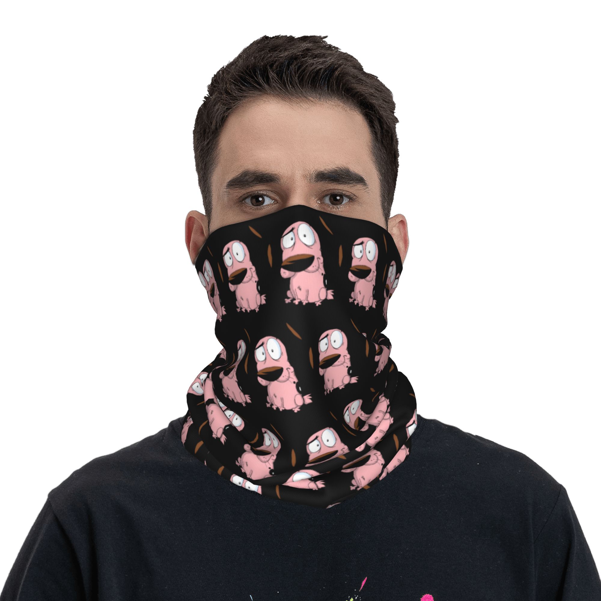 Custom Cartoon Courage Dog Win – Neck Warmer Tube Bewertung und Preis
