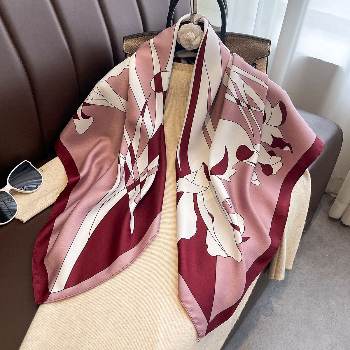 Luxury 90*90Cm Square Scarf Tw – Ascot Neck Scarf Bewertung und Preis
