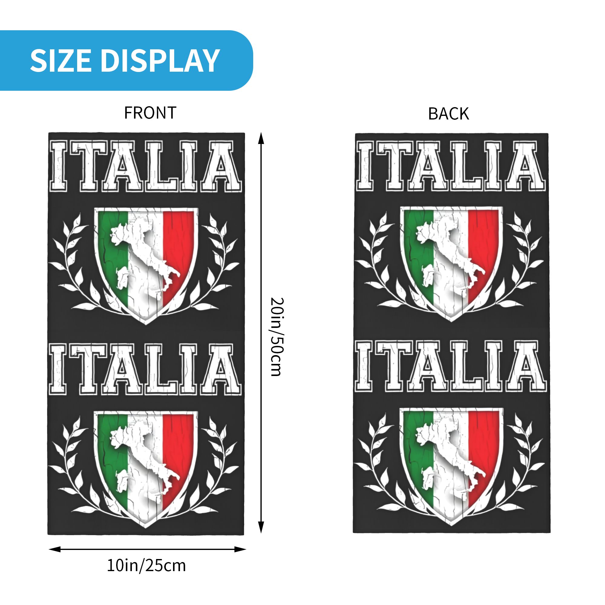 Custom Italy Flag Bandana Neck – Neck Warmer Tube Bewertung und Preis