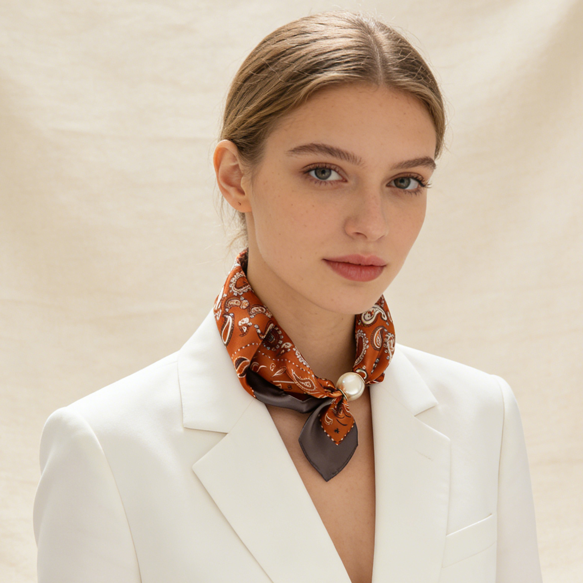 Scarf Chain Silk Lazy Magnetic – Ascot Neck Scarf Bewertung und Preis