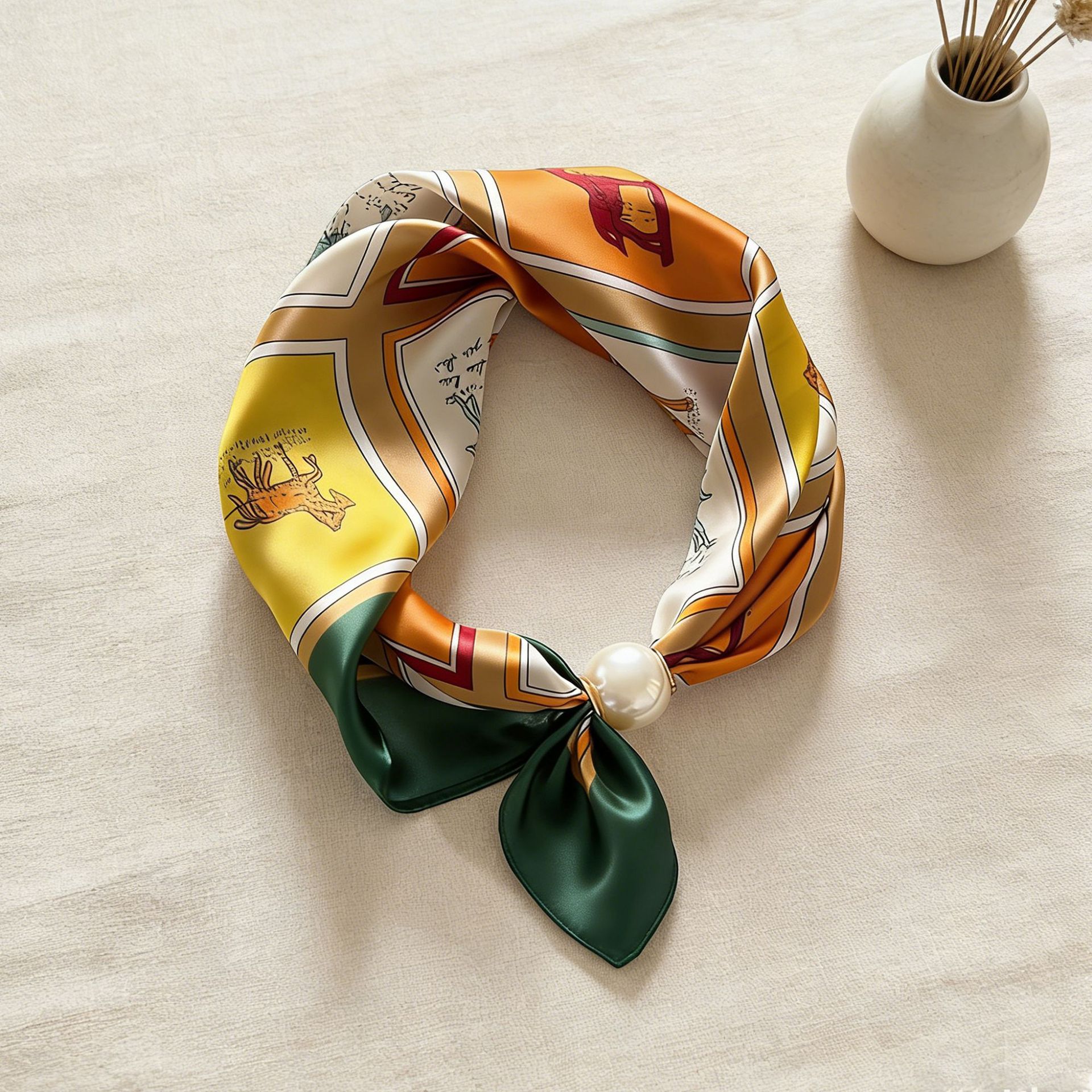 Scarf Chain Silk Lazy Magnetic – Ascot Neck Scarf Bewertung und Preis