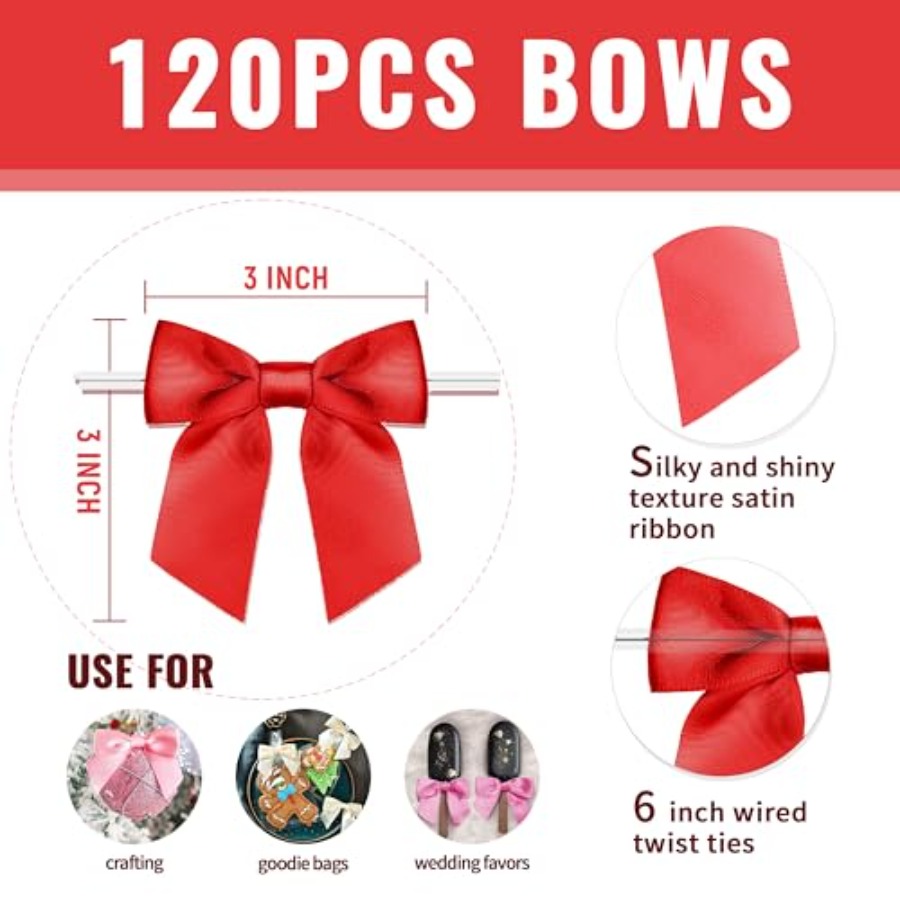 RainbowPana 120 Pack Christmas – Bow Tie Pre Tied Bewertung und Preis