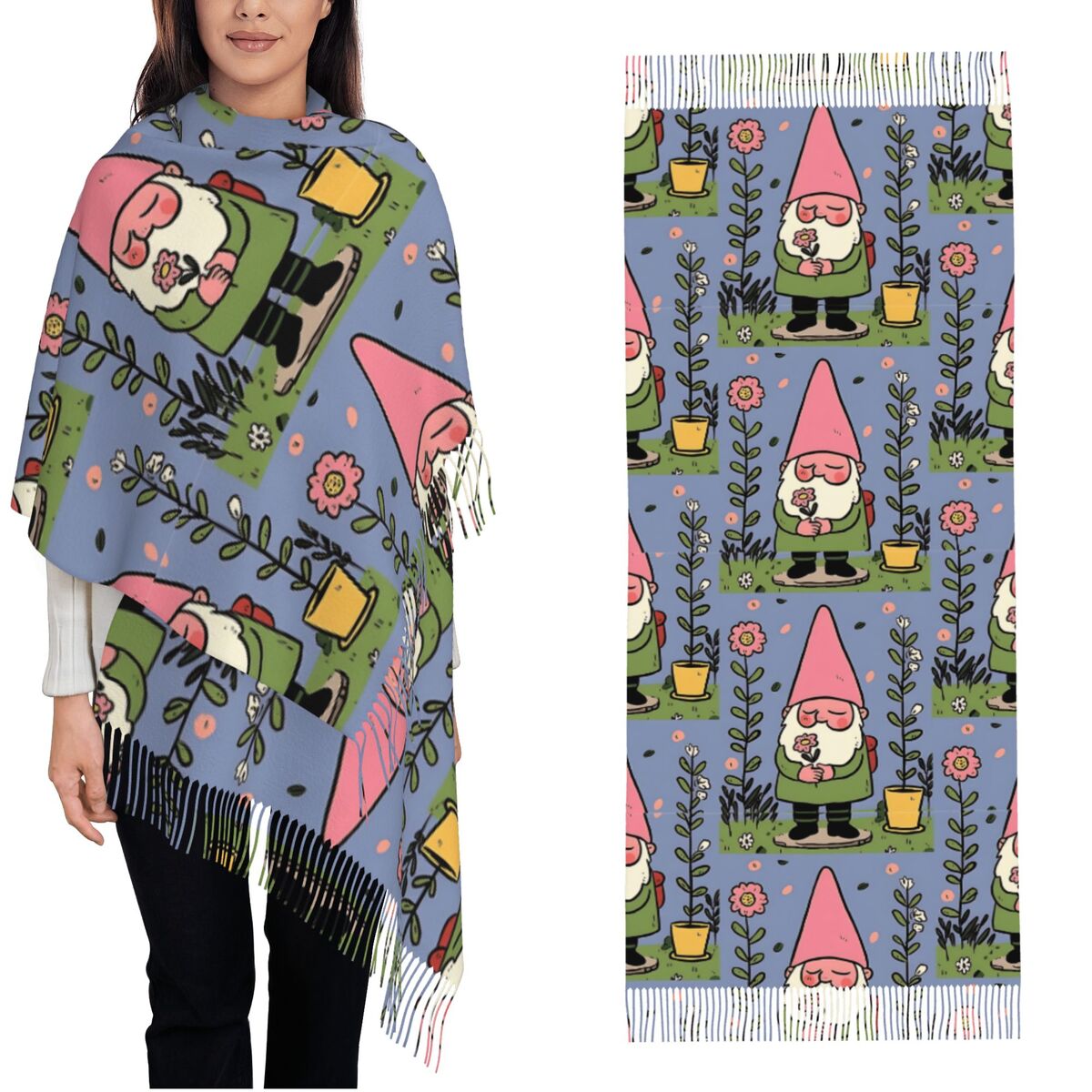 Mythical Garden Gnome Shawls W – Pashmina Wrap Large Bewertung und Preis