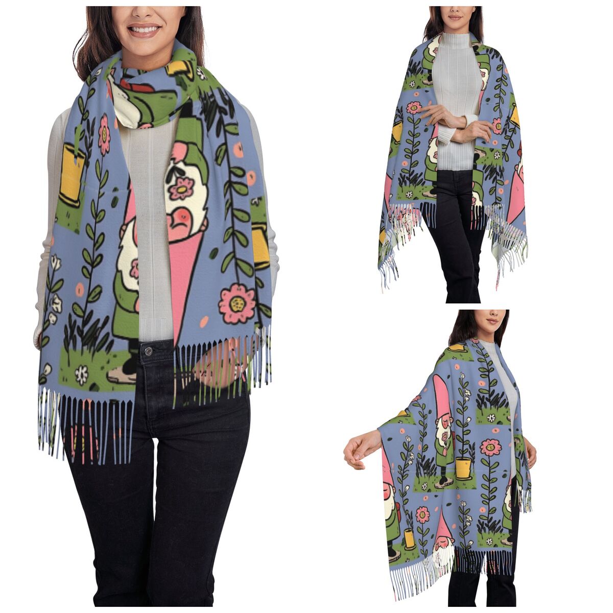 Mythical Garden Gnome Shawls W – Pashmina Wrap Large Bewertung und Preis