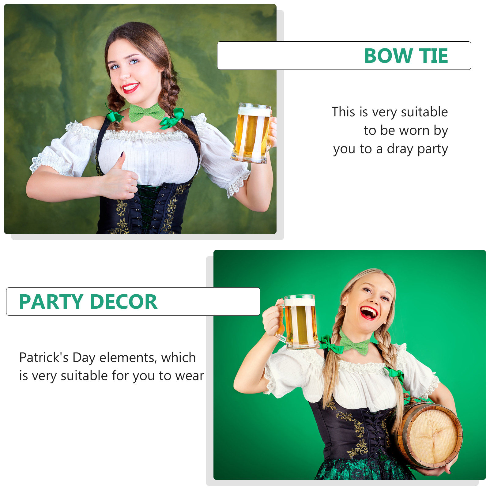 2Pcs Kids Bowtie Set St Patric – Bow Tie Pre Tied Bewertung und Preis