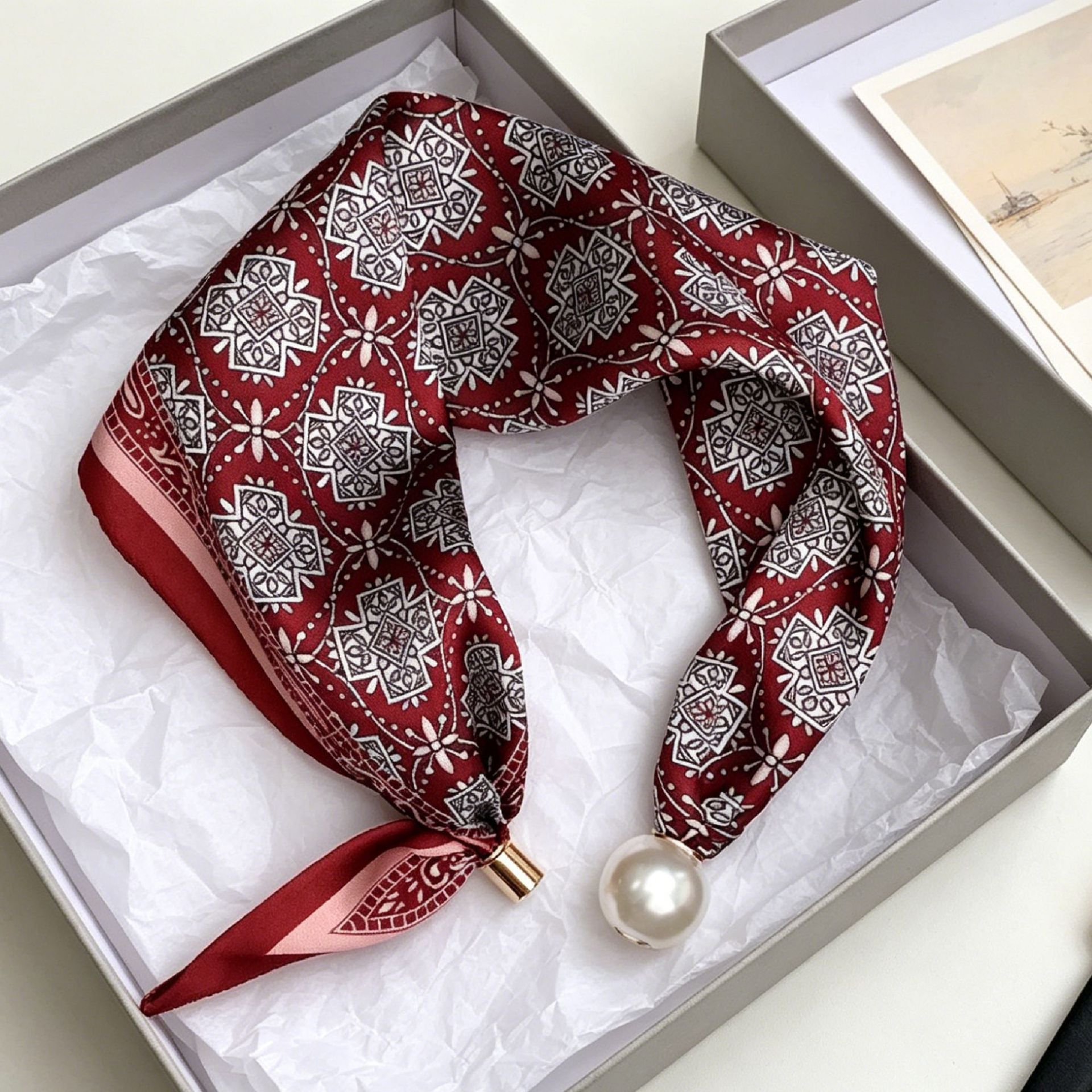 Elegant Chic Pearl Stripe Scar – Ascot Neck Scarf Bewertung und Preis