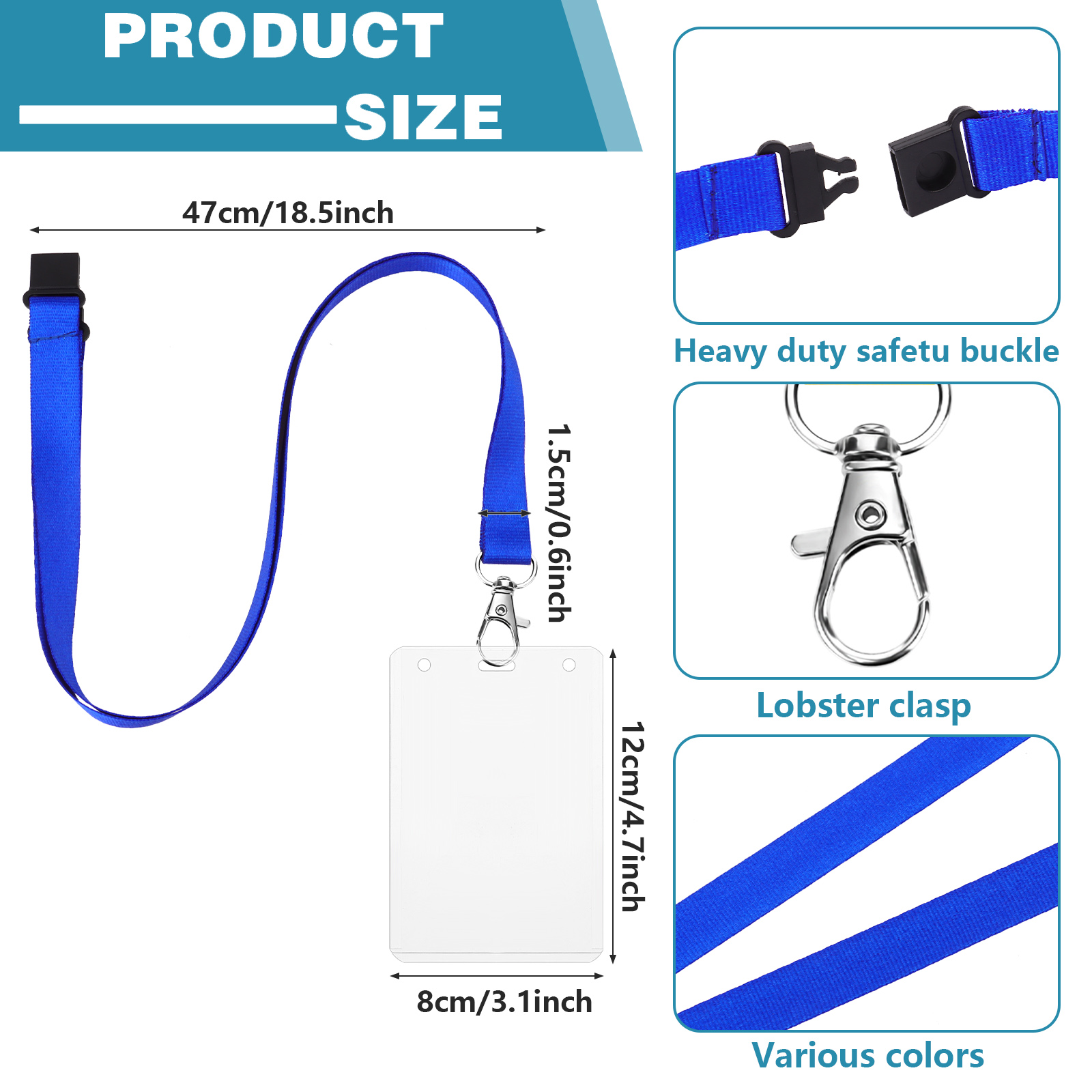 24 Pack Colorful Lanyards With – Lanyard Badge Holder Bewertung und Preis