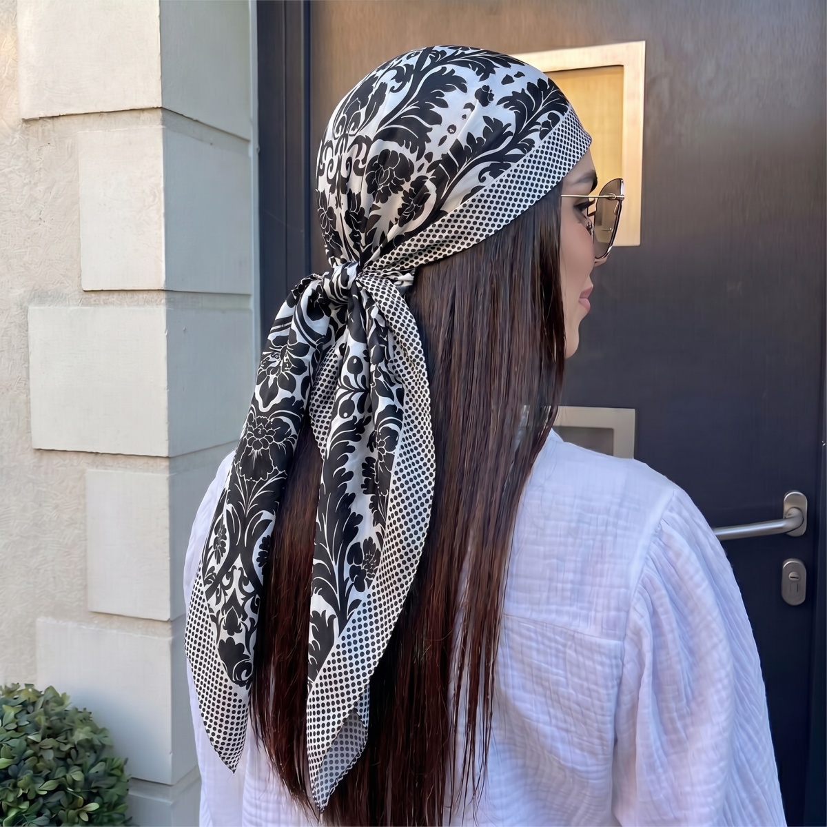 NEW Women Silk Square Scarf La – Pashmina Wrap Large Bewertung und Preis