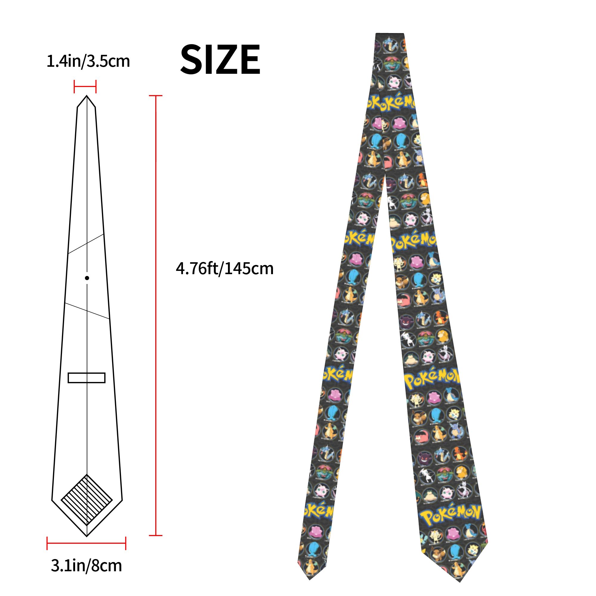 Cartoon Pokemon Characters Nec – Skinny Tie Men Bewertung und Preis