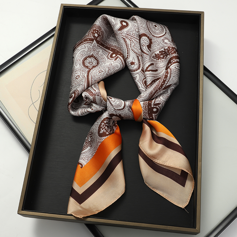 Luxury Spring Silk Scarf Women – Silk Tie Striped Bewertung und Preis