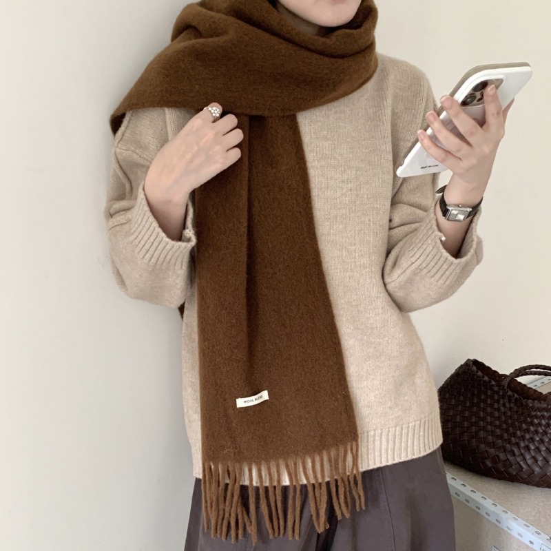 Korean Version Chic Solid Tass – Muffler Men Wool Bewertung und Preis