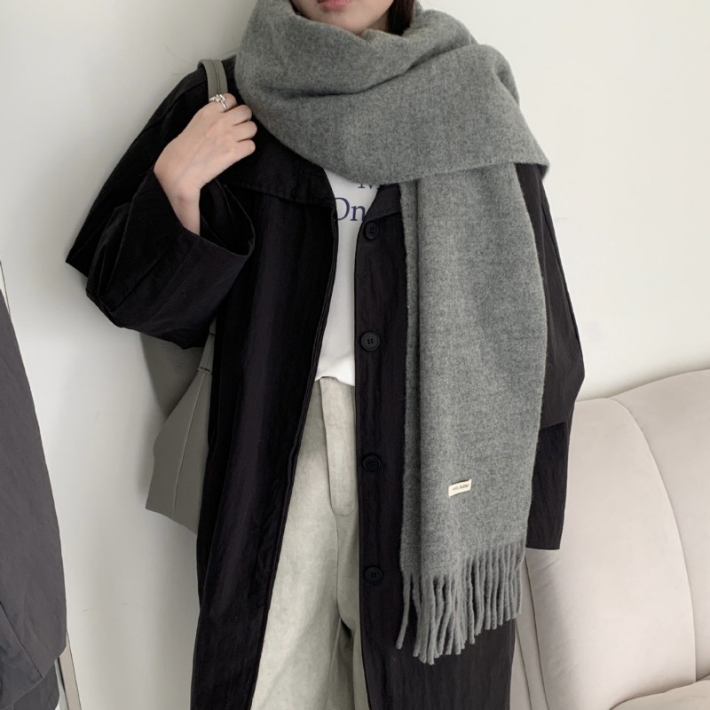 Korean Version Chic Solid Tass – Muffler Men Wool Bewertung und Preis
