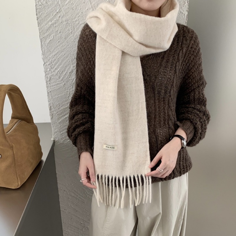Korean Version Chic Solid Tass – Muffler Men Wool Bewertung und Preis